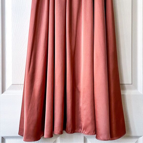 Baltic Born Satin Midi Dress in Rose - Picture 11 of 14